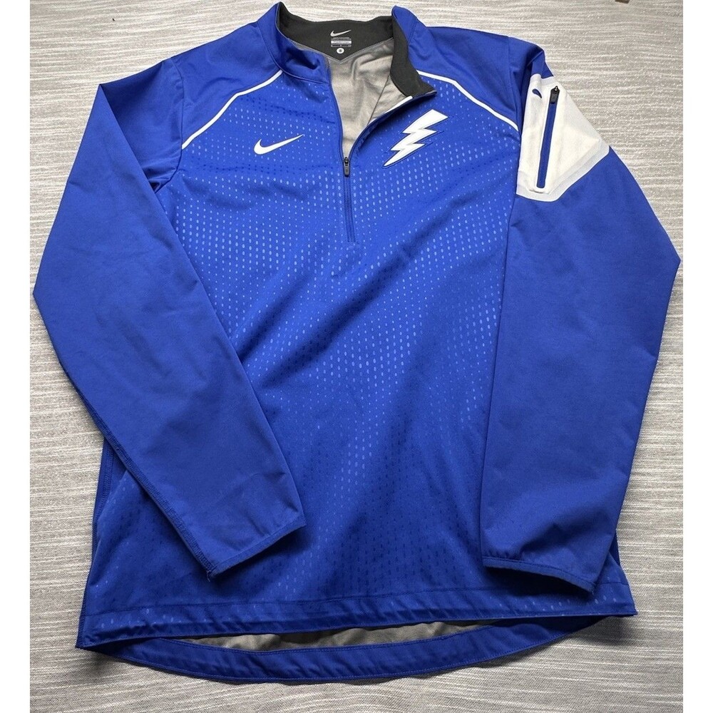 NIKE Air Force Falcons Quarter-Zip Pullover Jacket Small Running Reflective